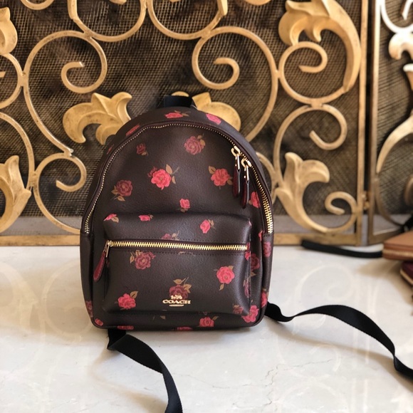 Coach Handbags - NWT Coach Mini Peony Floral Backpack
